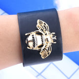 Adjustable Leather Bangles for Women and Men