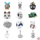 Bunny Bear Castle Skull Diy Bead For Women Berloque Fit Charms