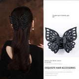 Butterfly Hair Claws Barrettes Acrylic Double Layer Hair Accessories