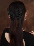 Butterfly Hair Claws Barrettes Acrylic Double Layer Hair Accessories