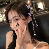 Korean Metal Tassel Hairpin Women's Hanfu Retro Hair Accessory