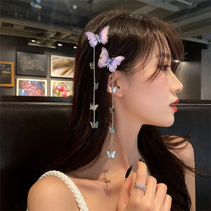 Korean Metal Tassel Hairpin Women's Hanfu Retro Hair Accessory