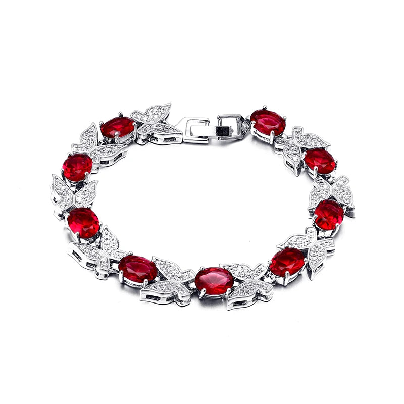 Butterfly Rhinestone Zircon Bracelet Metal Wrist Chain Love Bracelet