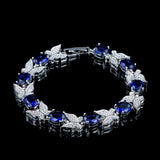 Butterfly Rhinestone Zircon Bracelet Metal Wrist Chain Love Bracelet