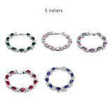 Butterfly Rhinestone Zircon Bracelet Metal Wrist Chain Love Bracelet