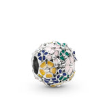 Flower Arrangement Charm 925 Sterling Silver Jewelry