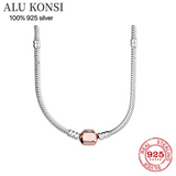 Cable Basic Chain Necklace Fit Charms Pendant Women Men Jewelry