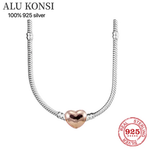 Cable Basic Chain Necklace Fit Charms Pendant Women Men Jewelry