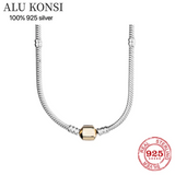 Cable Basic Chain Necklace Fit Charms Pendant Women Men Jewelry