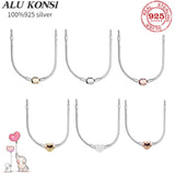 Cable Basic Chain Necklace Fit Charms Pendant Women Men Jewelry