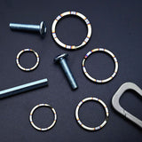 Titanium Alloy Flame Texture Key Chain