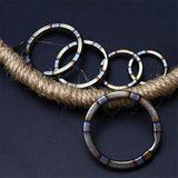 Titanium Alloy Flame Texture Key Chain