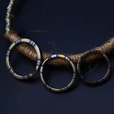 Titanium Alloy Flame Texture Key Chain