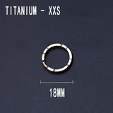 Titanium Alloy Flame Texture Key Chain