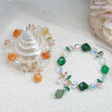 Agate Bracelet for Women Large Rhombus Crystal Bracelet
