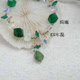 Agate Bracelet for Women Large Rhombus Crystal Bracelet