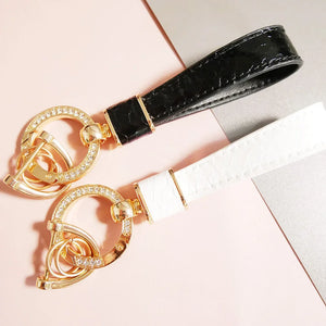 Car Styling Keychain Leather Women's Key Ring Chain Pendant Accessories H Gift