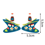 Cartoon Chopsticks Acrylic Drop Earrings for Women