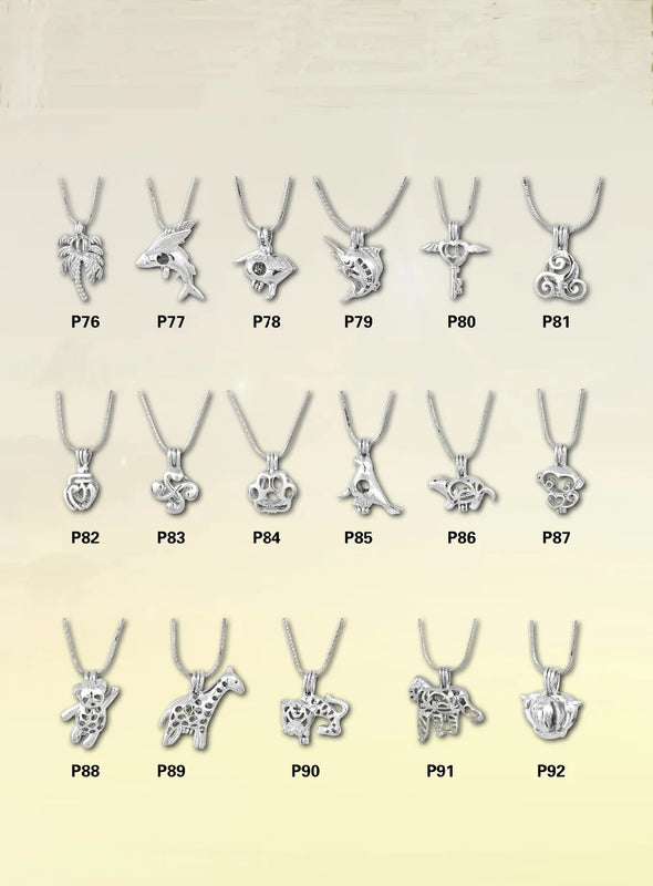 Cartoon Animal Cage Pendant Necklace - Cute Animal Jewelry
