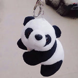 Cute Plush Panda Keychain for Backpacks Key Chain Ring