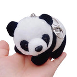 Cute Plush Panda Keychain for Backpacks Key Chain Ring