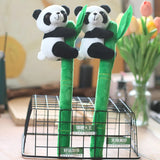Panda Plush Keychain Bamboo Charm Pendant Backpack Key Ring Gift