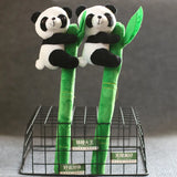 Panda Plush Keychain Bamboo Charm Pendant Backpack Key Ring Gift