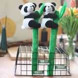 Panda Plush Keychain Bamboo Charm Pendant Backpack Key Ring Gift