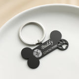 Personalized Cat Dog ID Tag Engraving Bone Necklace Collar