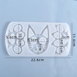 Cat Head Silicone Molds Self Defense Keychain Mold Pendant Resin Molds