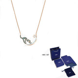 Cattitude Rose Cat-shaped Necklace Moon And Star Romantic Indian Jewelry
