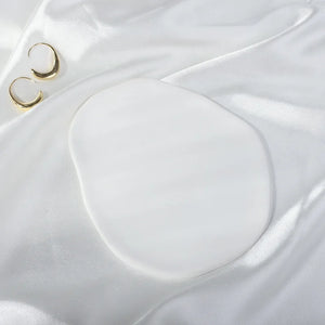 Ceramic Plate Jewelry Storage Plate Manicure Jewelry Plate Irregular Cloud Cone