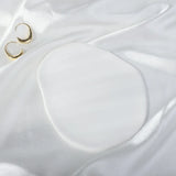 Ceramic Plate Jewelry Storage Plate Manicure Jewelry Plate Irregular Cloud Cone