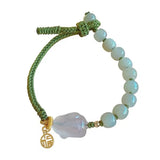 Chalcedony Rabbit Hetian Jade Strawberry Quartz Agate Bracelet