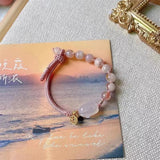 Chalcedony Rabbit Hetian Jade Strawberry Quartz Agate Bracelet