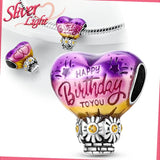 Heart Balloon Flower Bead for Bracelet Necklace