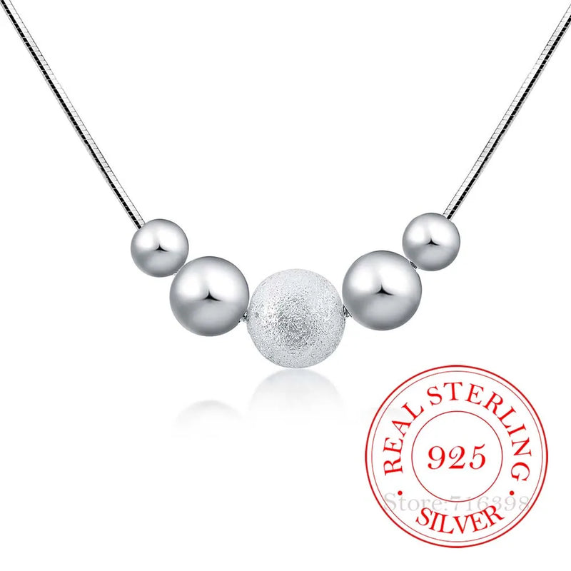 925 Sterling Silver Snake Chain Necklace for Women