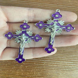 Saint Benedict Crucifix Charm Pendant Necklace