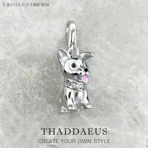Corgi Dog Charm Pendant 925 Sterling Silver Jewelry Gift