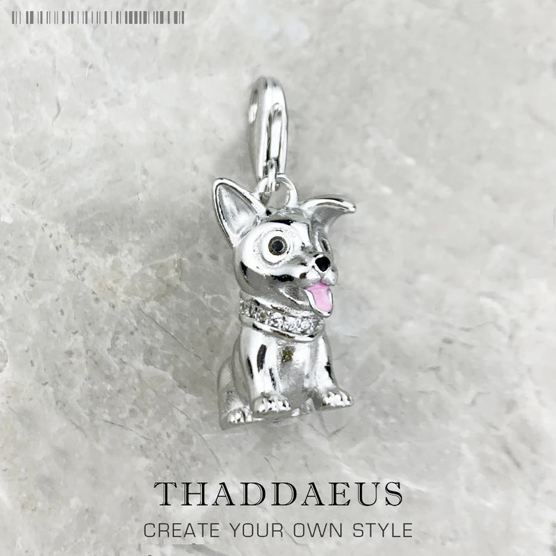 Corgi Dog Charm Pendant 925 Sterling Silver Jewelry Gift