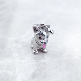 Corgi Dog Charm Pendant 925 Sterling Silver Jewelry Gift