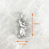 Corgi Dog Charm Pendant 925 Sterling Silver Jewelry Gift