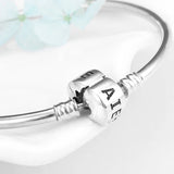 925 Sterling Silver Snowflake Bead Bracelet DIY for Women Jewelry