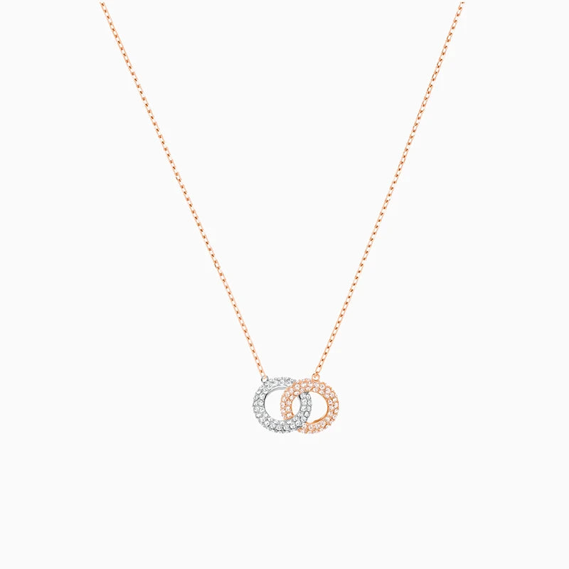 Round Rose Necklace Woman Romantic Gift