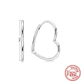 925 Sterling Silver Love Heart Magnetic Bracelet Sparkling Disc Clasp Bangle