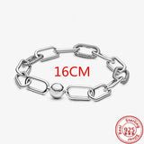 925 Sterling Silver Love Heart Magnetic Bracelet Sparkling Disc Clasp Bangle
