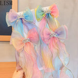 Kids Rainbow Bow Hair Band for Girls