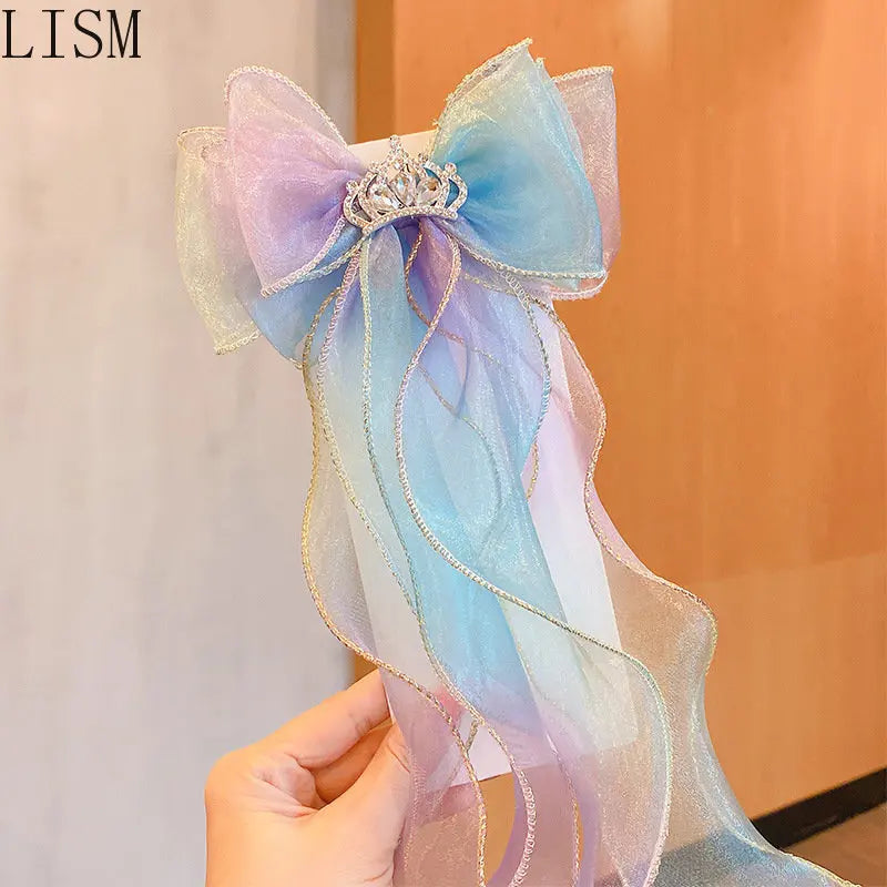 Kids Rainbow Bow Hair Band for Girls