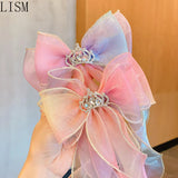Kids Rainbow Bow Hair Band for Girls