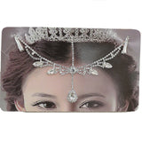 Girls Latin Dance Headwear Princess Chain Forehead Ornaments
